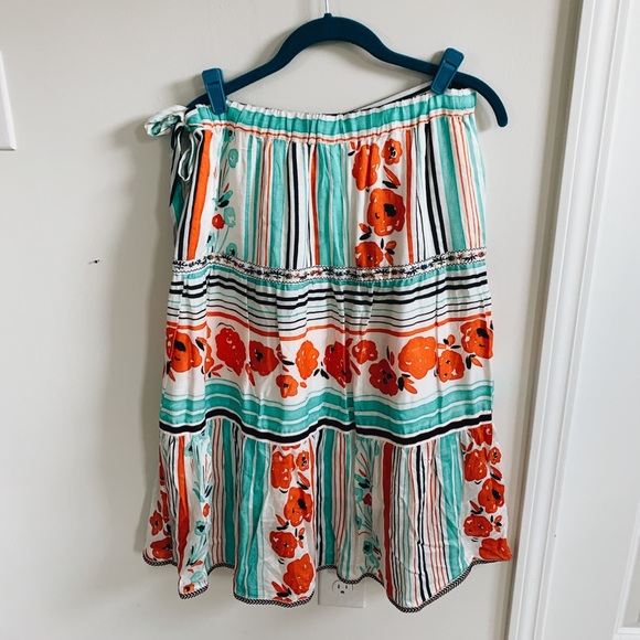 💀BOGO FREE NWT Anthropologie midi skirt - Picture 4 of 7